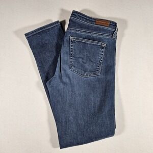 Adriano‎ Goldschmied Jeans The Prima Cigarette Leg Womens 27R Medium Wash